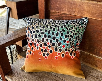 Brown 2.0 Trout Pillow