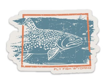 Grunge Trout Sticker