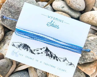 Wyoming Skies Woven Bracelet