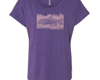 Women's Fish More, Worry Less Tee