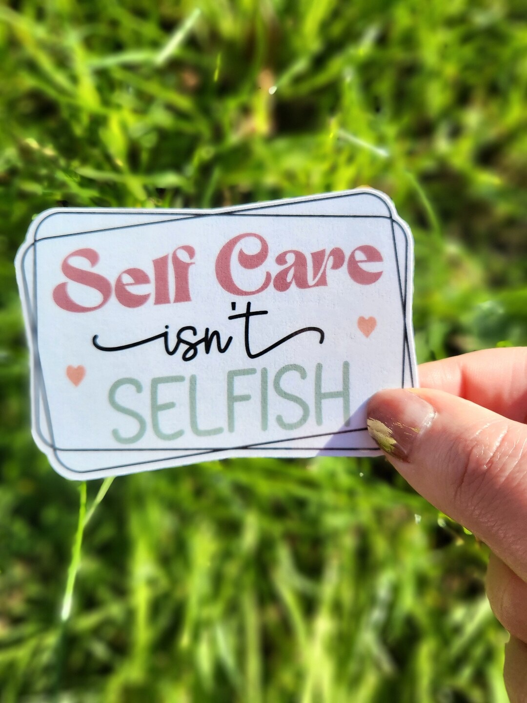 Wellness Sticker | Self Care is Not Selfish | Wellness Stickers ...
