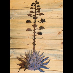 Iron Agave Yucca | Metal Wall Art ~ Rusted Southwest Sonoran Desert Metal Art Arizona Yard Home Decor Rustic Mexican Succulent Flat