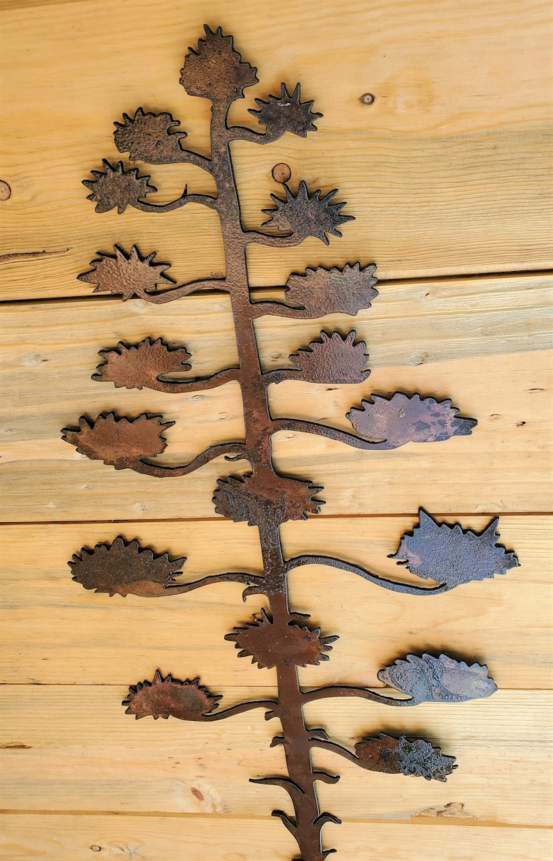 Iron Agave Rusted Southwest Sonoran Desert Metal Art Arizona Etsy