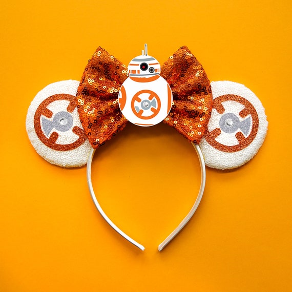 Mickey Ears Purple BB8 Ears Star Wars 