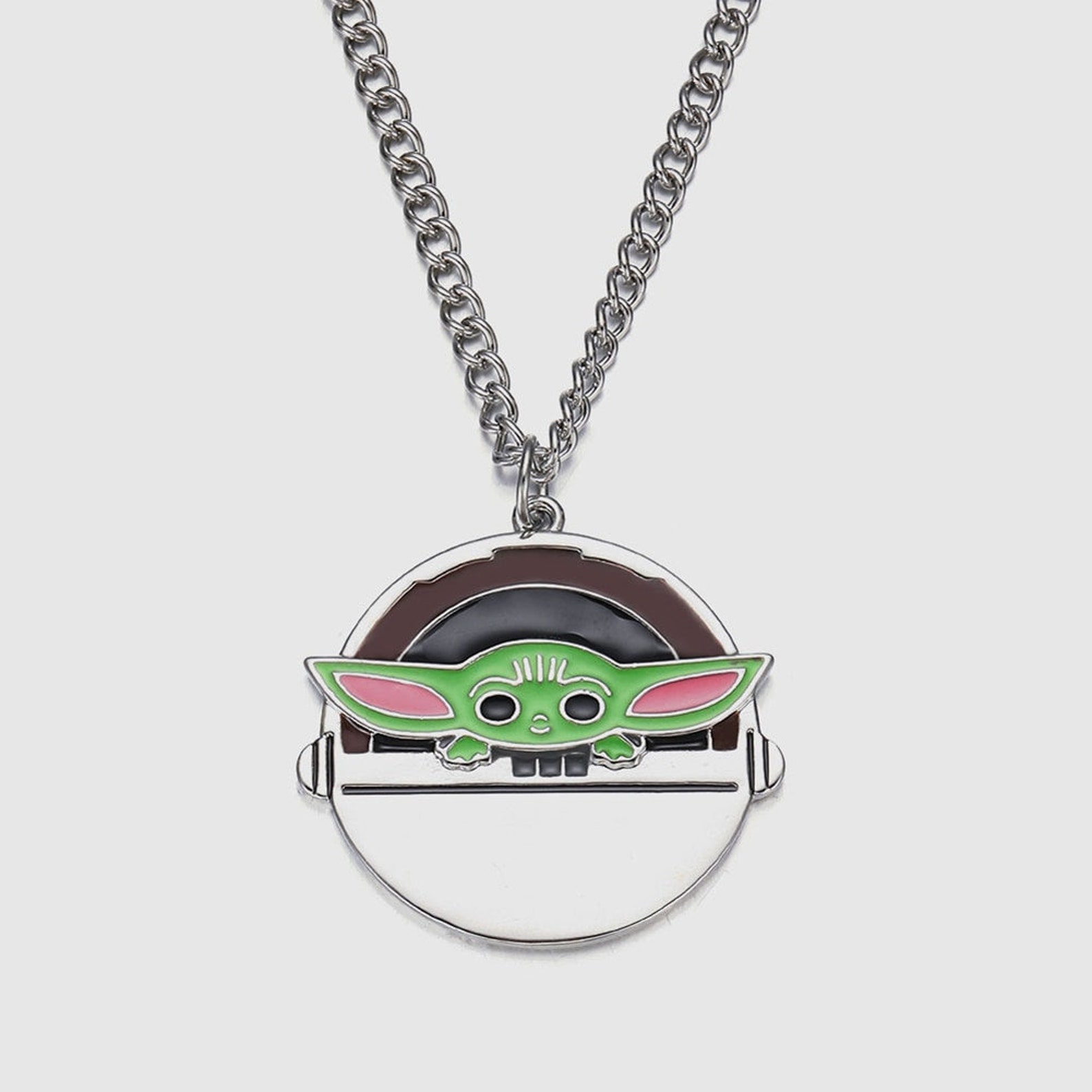Baby Yoda Chain Necklace / Star Wars Necklace / Disney Jewelry Etsy