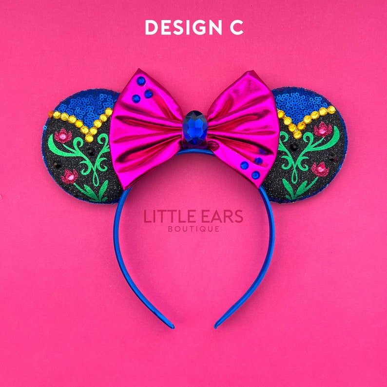 Disney Ears Anna Ears Frozen Ears Anna Mickey Ears Frozen Etsy