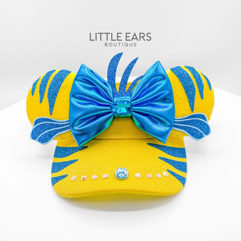 Flounder Ears Disney Visor Mickey Ears Disney Ears Etsy