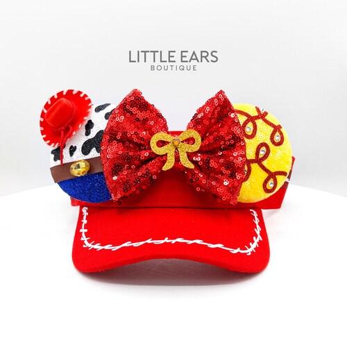 Cowgirl  Ears Visor, Mouse Ears, Mouse Hats with Ears, Magical Kingdom Hats, Toy Story Mouse Hats, Mouse Visors, Mickey Hats, Mickey Ears