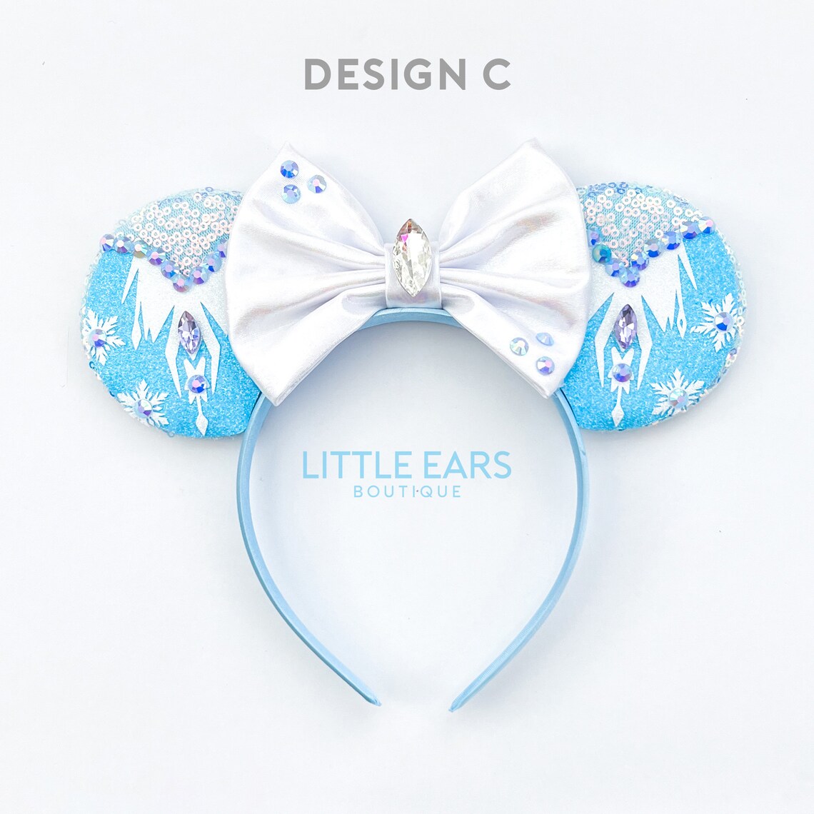 Disney Ears Elsa Ears Frozen Ears Elsa Mickey Ears Frozen Etsy