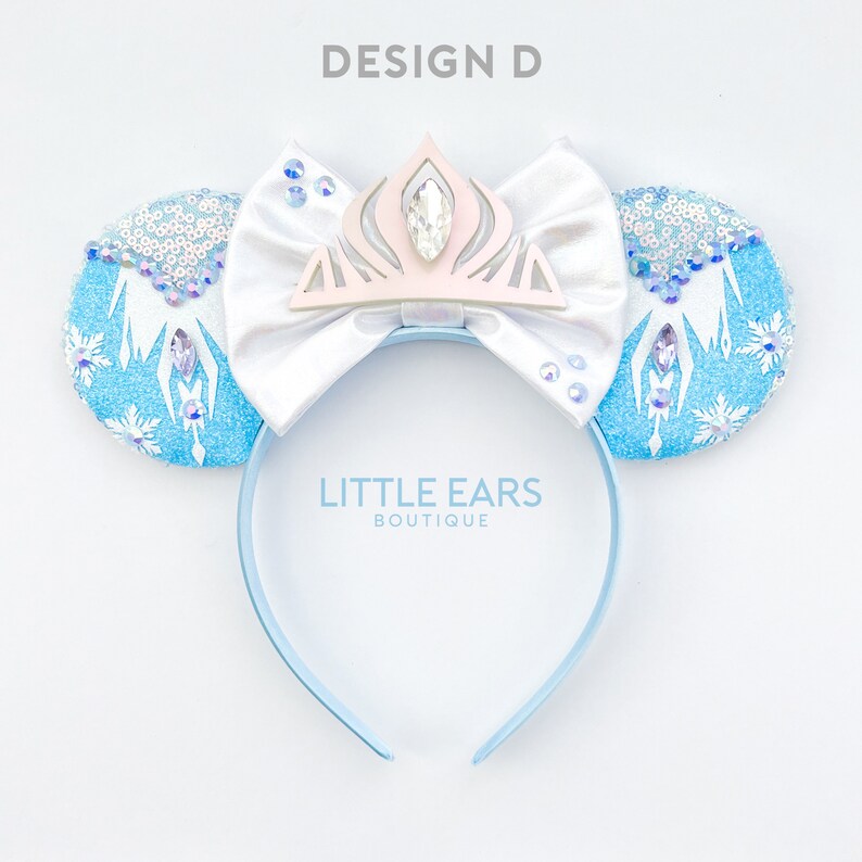 Disney Ears Elsa Ears Frozen Ears Elsa Mickey Ears Frozen Etsy