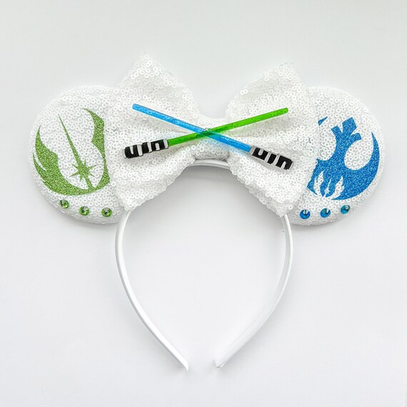 Mickey Ears /jedi & Rebel Lightsabers Ears / Star Wars Ears / Etsy