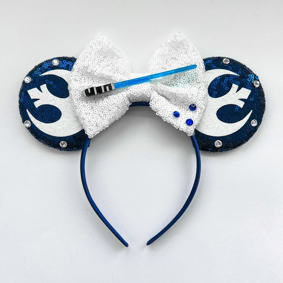 Mickey Ears /rebel Lightsabers Ears / Star Wars Ears / Mickey Etsy