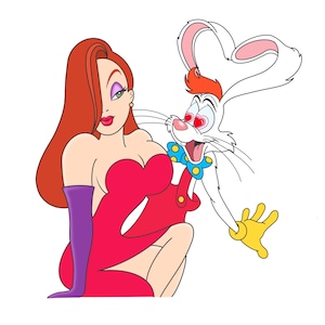 ロジャーラビット バレンタインカード Roger and jessica - Etsy 日本