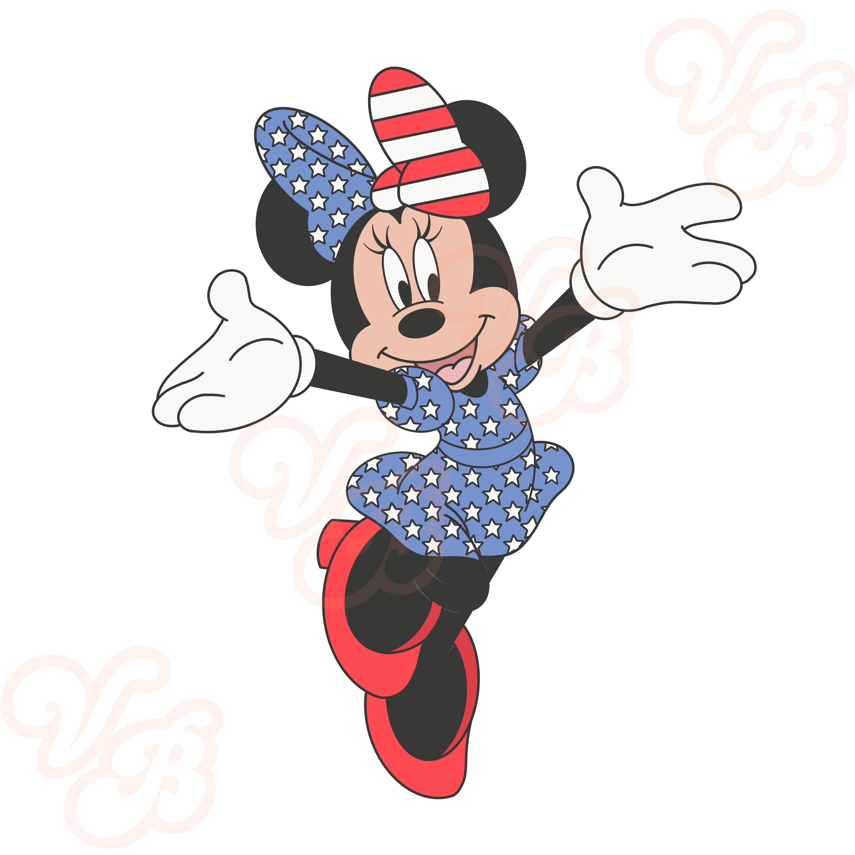 7 月 4 日、ミニー マウス、夏、png、アメリカ国旗、ディズニー