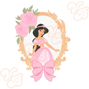 Princess, princesses, Disney, belle, Cinderella, Tiana, jasmine, aurora, Snow White, Ariel, heart locket, dresses, pink, coquette, bows,