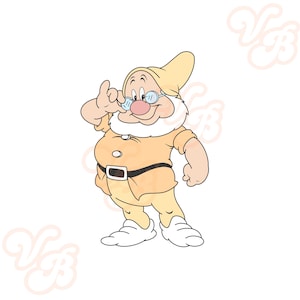 7 dwarfs, snow white, Disney, Disneyland, Disneyworld, clip art, png, movie, doc, happy, sleepy, grumpy, dopey, sneezy, bashful