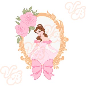 Princess, princesses, Disney, belle, Cinderella, Tiana, jasmine, aurora, Snow White, Ariel, heart locket, dresses, pink, coquette, bows,