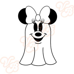 Ghost Minnie Mickey Mouse PNG, spooky, sweatshirt, shirt, Minnie Mouse, Disney, Mickey Mouse, Halloween, fall, boo to you,
