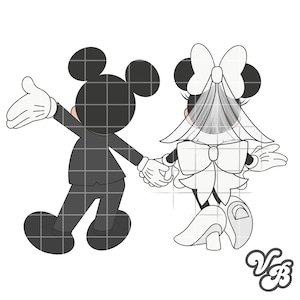 Mickey and Minnie Wedding Day PNG, Disney, roses, love , Disneyland, Disneyworld, kiss, hug,white black, engagement, holding hands, engaged,