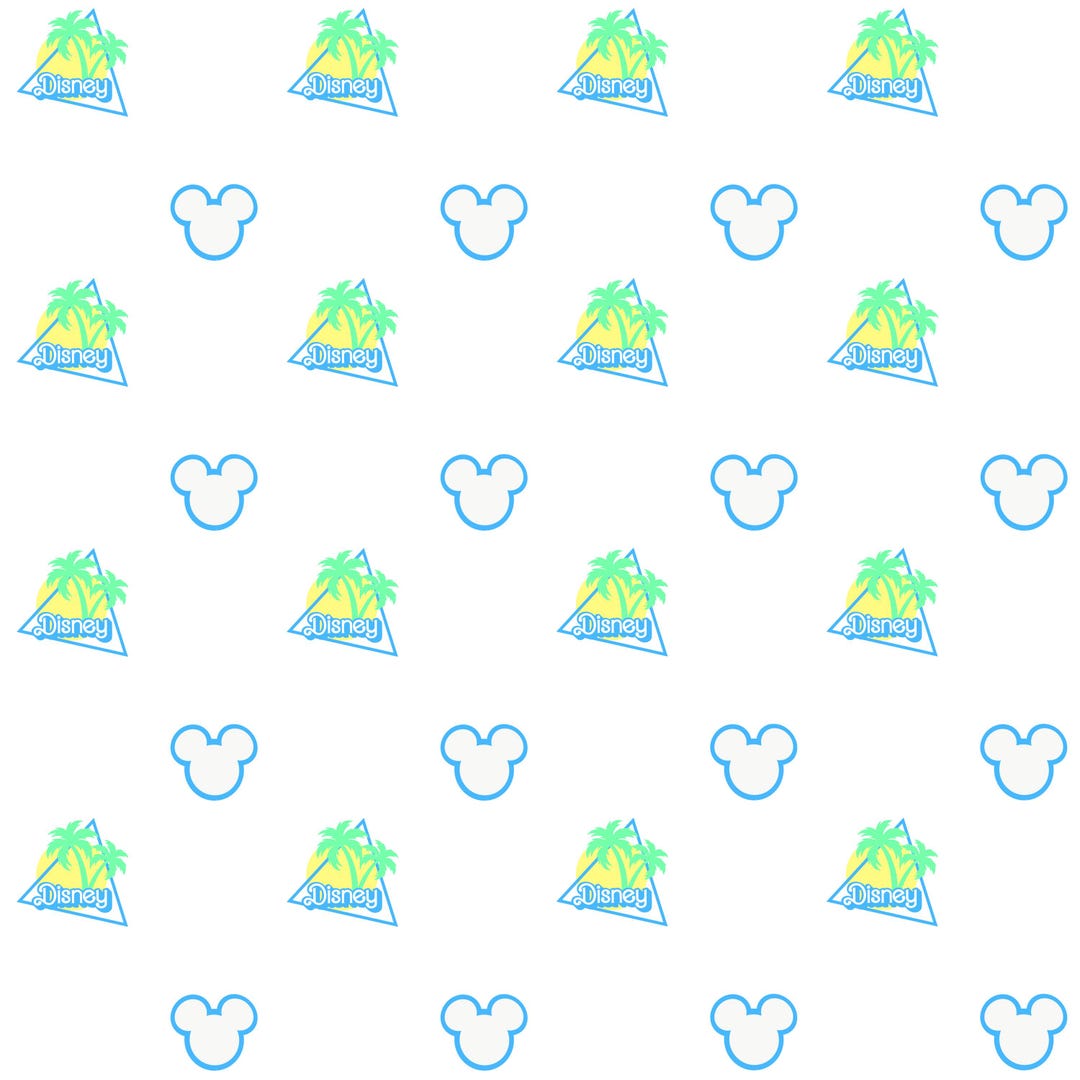 Palms, Palm Tree, Mickey Mouse, Head, Seamless Pattern, Repeating ...