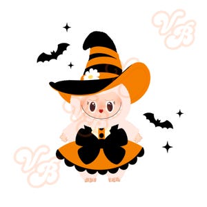 Stuffed character, Halloween, witch,pumpkin,spooky, store, Disneyworld, disney, Halloweentown, keychain, png, clip art,