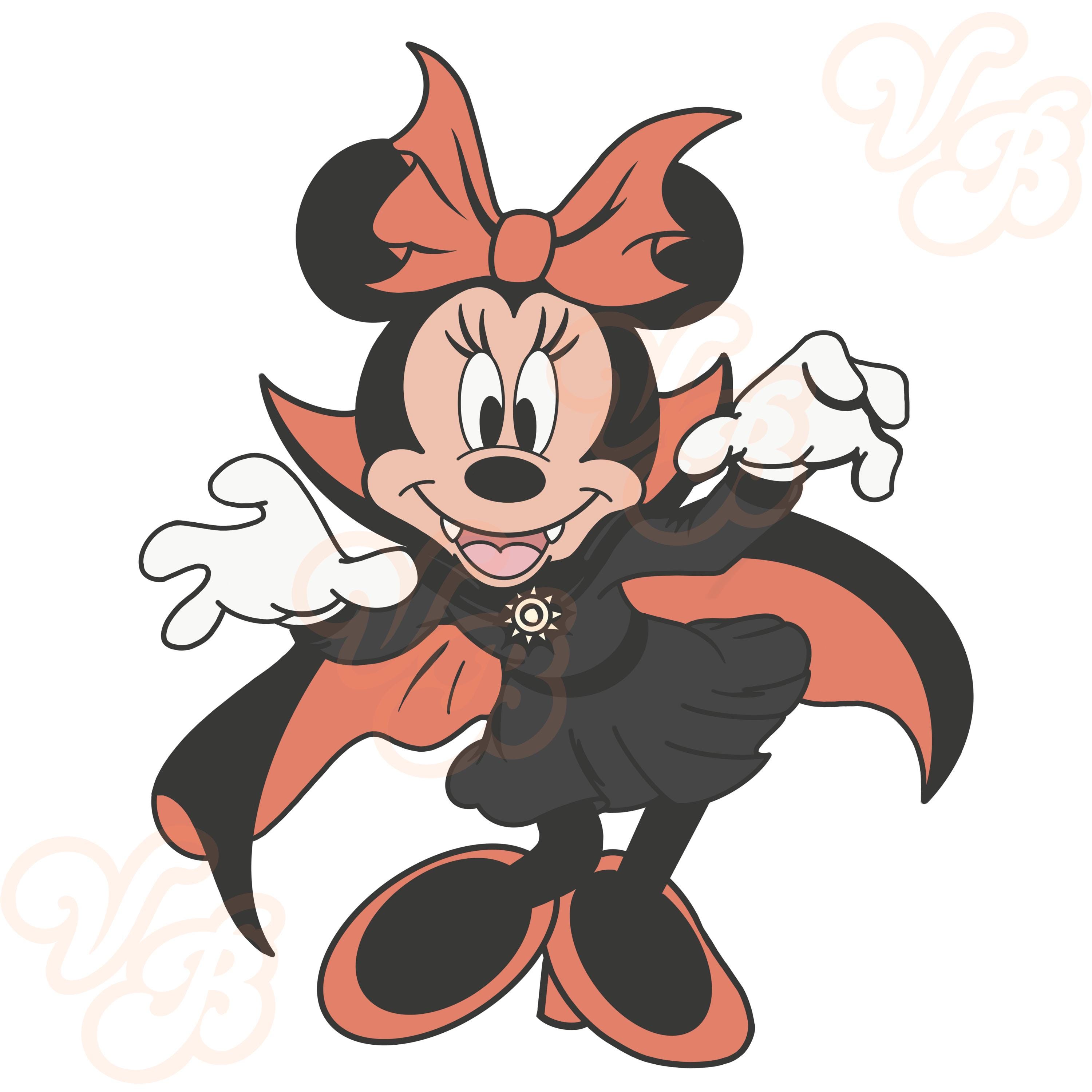 Vampire Minnie Mouse PNG, Sublimation, Minnie Mouse, Disney, Mickey Mouse, Halloween, fall, boo to you