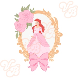 Princess, princesses, Disney, belle, Cinderella, Tiana, jasmine, aurora, Snow White, Ariel, heart locket, dresses, pink, coquette, bows,