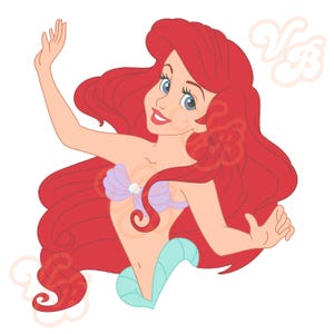 Little mermaid, shell, PNG,Sublimation, Disney,little mermaid, blue dress, kiss the girl, prince, under the sea