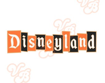 Disneyland Sign Halloween PNG, Sublimation, Minnie Mouse, Mickey Mouse,It’s A Small World,Disneyworld, Orange, black, gold, boo to you