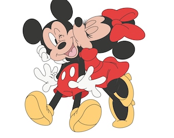 Mickey and Minnie Valentines Day PNG, Disney, roses, love , pink, flowers, candy, Disneyland, Disneyworld, kiss, hug