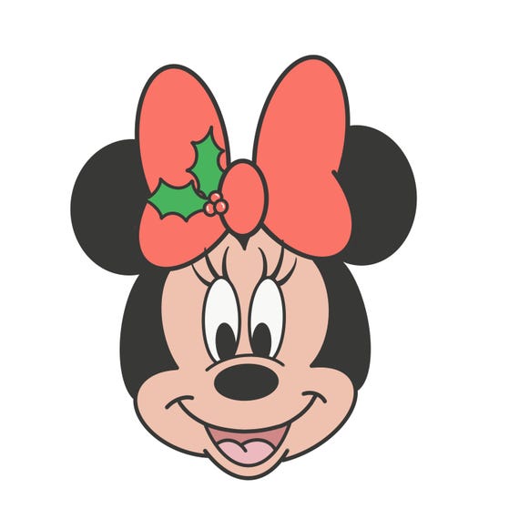 ミニー ホリー PNG、昇華、クリスマス、ミニー マウス、ディズニー、赤