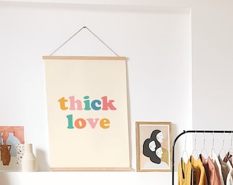 INSTANT DOWNLOAD Afdrukbare Wall Art Groovy Belettering Lichaam Positiviteit Dikke Vrouwen Feminist