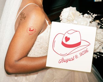 Tijdelijke tatoeages op maat evenement, westerse gunsten voor vrijgezellenfeesten