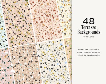 40+ Instagram Highlight Covers Terrazzo | Social Media | Verhaal hoogtepunten Iconen | Verhalen Cover | Verhaalachtergronden | Texturen