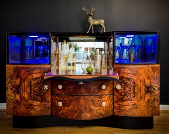 Luciano Art Deco Drinks Cabinet/ Cocktail cabinet