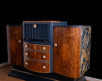 Art Deco Cocktail Cabinet/ Drinks Cabinet