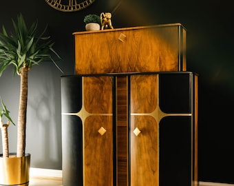 Asteria Cocktail Cabinet/ Drinks Cabinet Art Deco cocktail bar