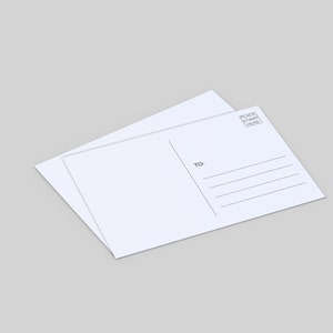 Cartes postales vierges 4x6 Plain White Uncoated Card Stock, Create Your Own for Kids, Mailing Address Post Office Thick Heavy Duty MADE in LA image 8