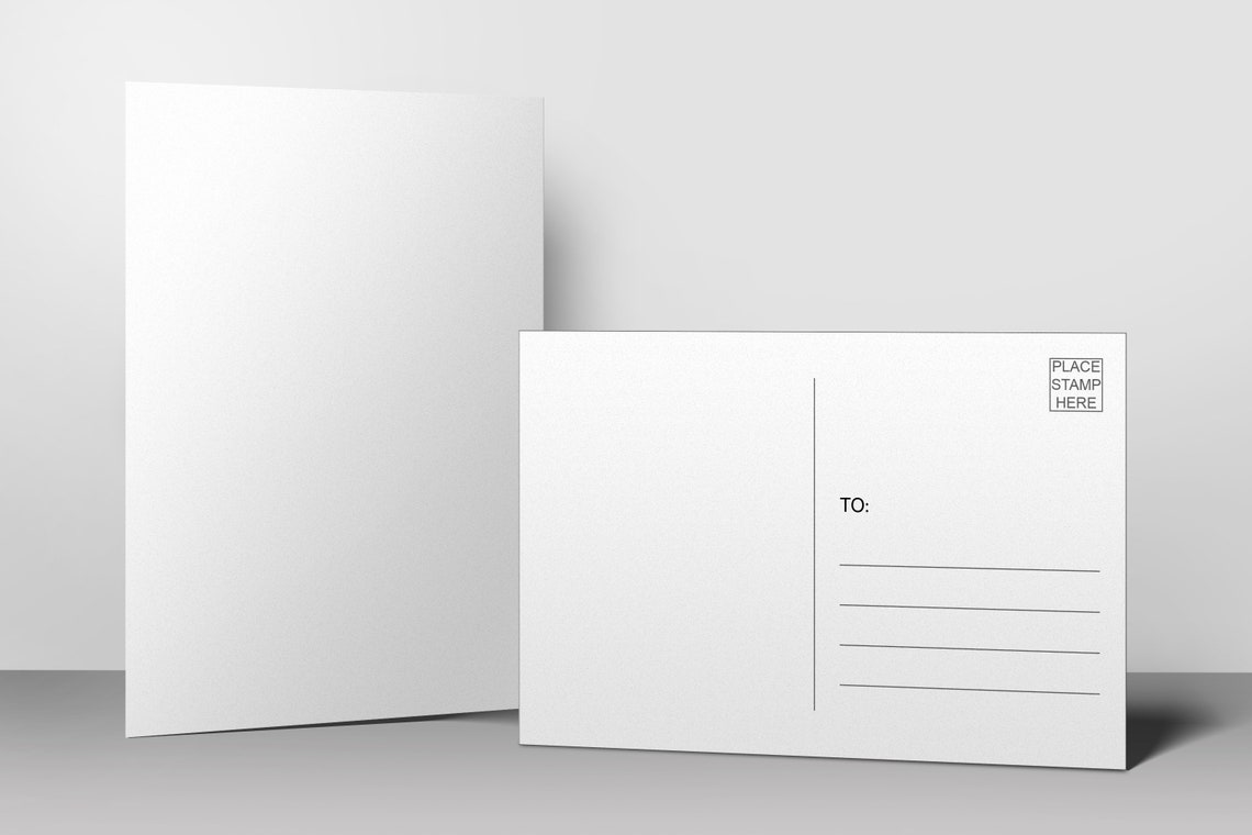 Blank Postcards 4x6 Plain White Uncoated Card Stock Create Etsy