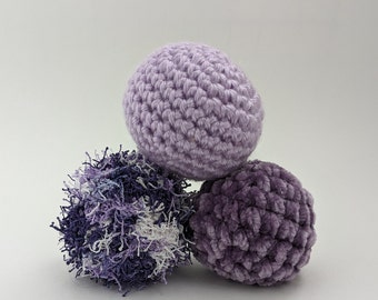 Sensory Spheres - Crochet Textured Plush Balls - Sensory Development Toy