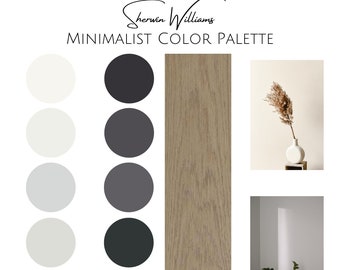 Sherwin Williams Minimalist Color Palette - Interior Paint Palette - Paint Colors For Home - Modern Paint Colors for Your Home