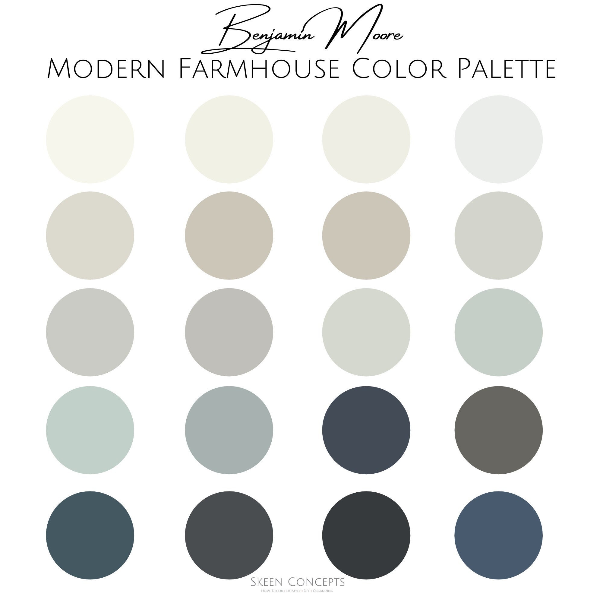 Modern Farmhouse Color Palette
