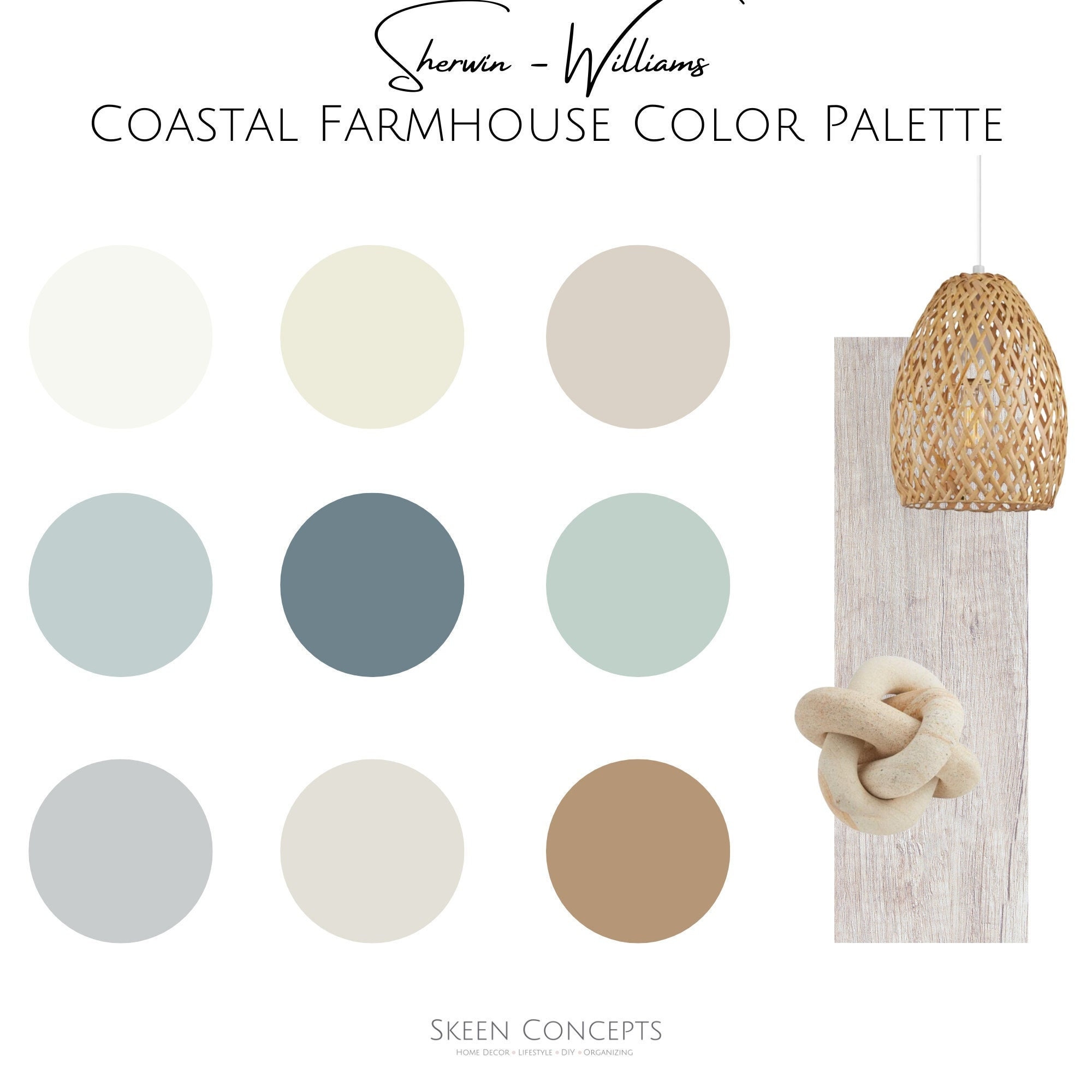 Sherwin Williams Coastal Farmhouse Color Palette - Professional Color ...
