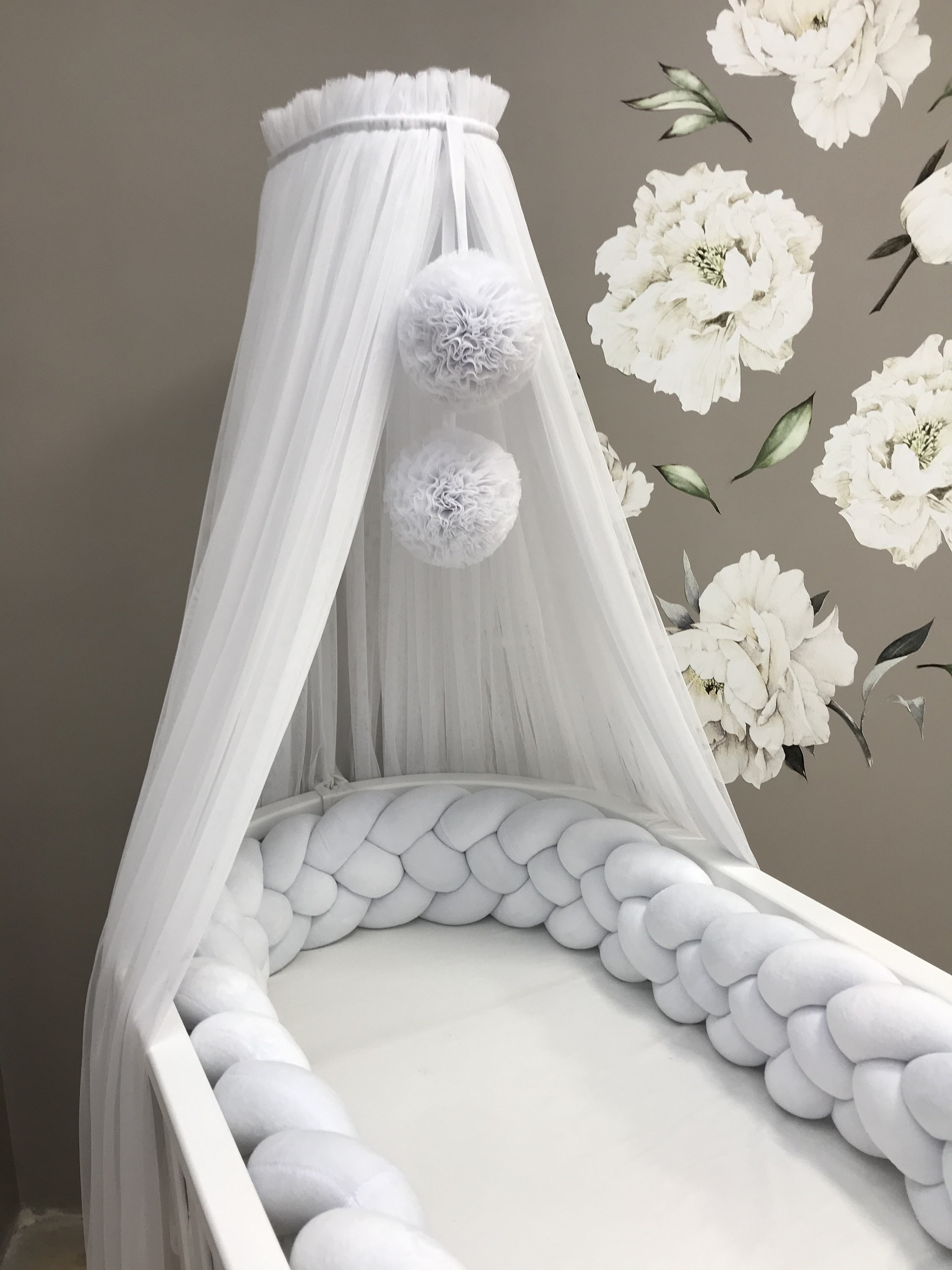 Bed sky Scandi in white Etsy