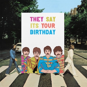 They Say It&#39;s Your Birthday Music Greeting Card