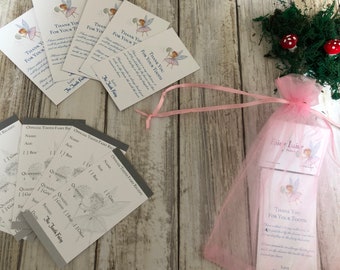 Tooth Fairy Receipt Cards