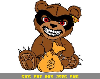 Gangsta bears with pistols vector illustrations. Gangsta Bear : Images Search