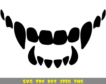 Download Monster Teeth Svg Etsy