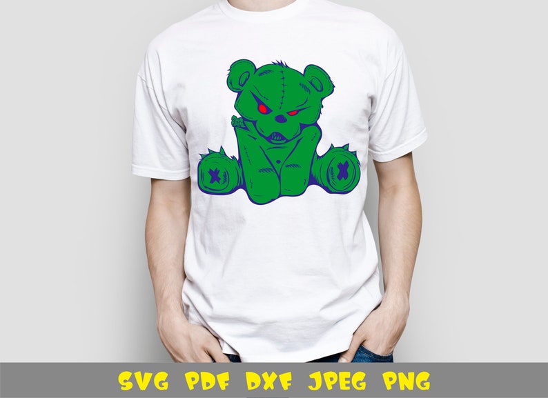 Angry bear svg evil bear svg crazy bear svg t-shirt design | Etsy