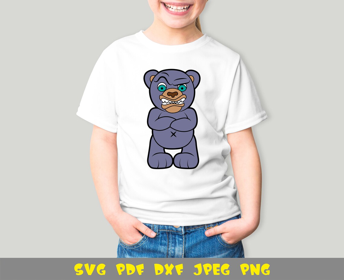 Strict teddy bear with crossed arms on his chest angry bear Etsy